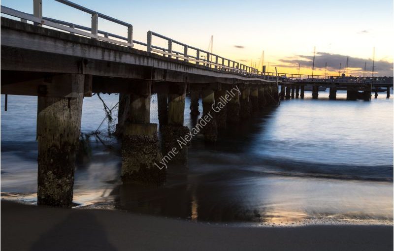 wharf over calm water